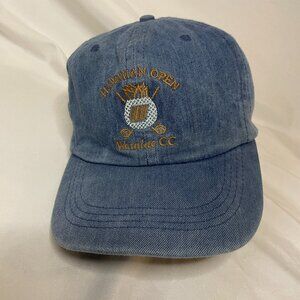 United Airlines Hawaiian Open Waialae Country Club Denim Hat Women's Adjustable